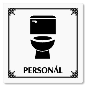 WC personál, 118x118mm, bílá, Nebraska